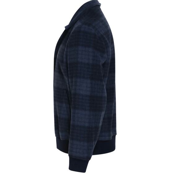 Brunello Cucinelli Navy and Light Blue Wool Blend Plaid Jacket - Picture 3 of 11